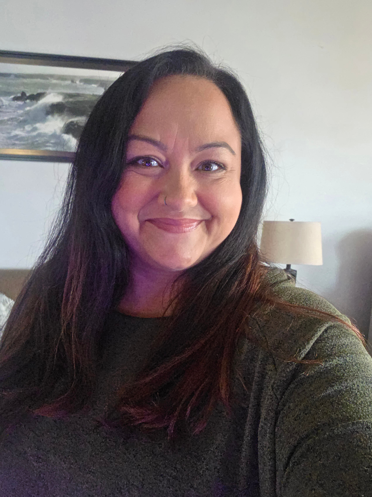 Tammi Dagley smiling at home